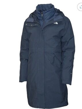 NWT The North Face Women's Sequoia Triclimate Parka Jacket Size XS Navy